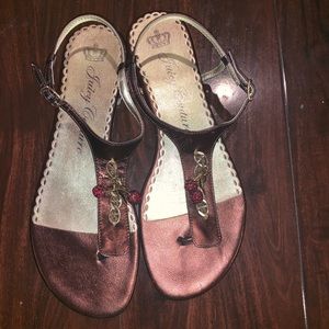 Juicy Couture Metallic Sandals